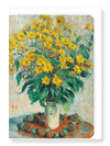 Ezen Designs - Jerusalem artichoke flowers (1880) - Greeting Card - Front