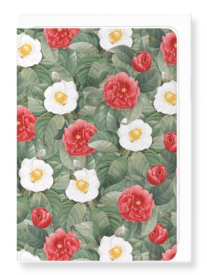 Ezen Designs - Camellia japonica - Greeting Card - Front