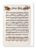 Ezen Designs - Jingle bells music score - Greeting Card - Front