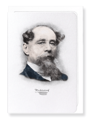 Ezen Designs - Portrait of dickens - Greeting Card - Front