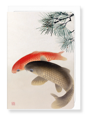 Ezen Designs - Carps and pine - Greeting Card - Front