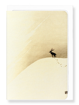 Ezen Designs - Deer on mountain - Greeting Card - Front