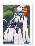 Ezen Designs - Waterfall in nikko - Greeting Card - Front