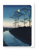 Ezen Designs - Canal by moonlight - Greeting Card - Front