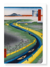 Ezen Designs - Towboats along the canal - Greeting Card - Front