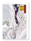 Ezen Designs - Snow at kiso gorge - Greeting Card - Front