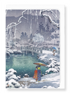 Ezen Designs - Winter willows - Greeting Card - Front