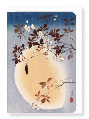 Ezen Designs - Blossoms and moon - Greeting Card - Front