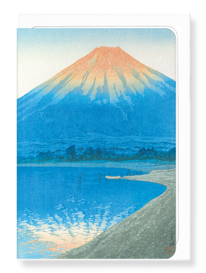 Ezen Designs - Dawn on lake yamanaka - Greeting Card - Front