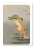 Ezen Designs - Dancing fox - Greeting Card - Front