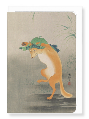 Ezen Designs - Dancing fox - Greeting Card - Front