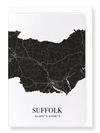 Suffolk cutout (Pack of 8 cards)