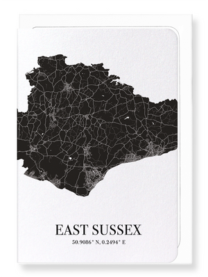 East Sussex cutout (Pack of 8 cards)