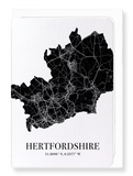 Hertfordshire cutout (Pack of 8 cards)