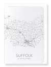 Suffolk cutout (Pack of 8 cards)