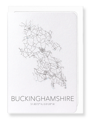 Buckinghamshire cutout (Pack of 8 cards)