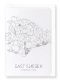 East Sussex cutout (Pack of 8 cards)