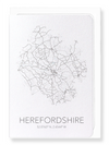 Herefordshire cutout (Pack of 8 cards)