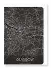 glasgow full map (Pack of 8 cards)