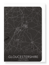 Gloucestershire full map (Pack of 8 cards)