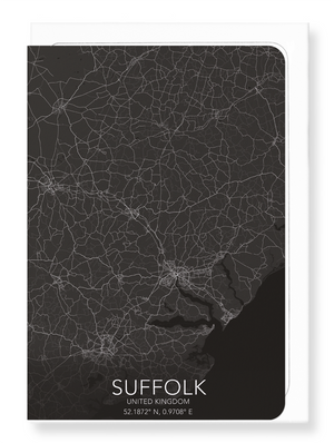 Suffolk full map (Pack of 8 cards)