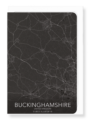 Buckinghamshire full map (Pack of 8 cards)