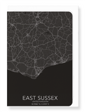 East Sussex full map (Pack of 8 cards)