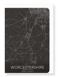 Worcestershire full map (Pack of 8 cards)