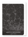 Hertfordshire full map (Pack of 8 cards)