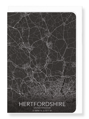 Hertfordshire full map (Pack of 8 cards)