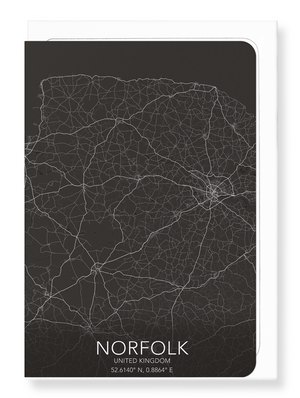 Norfolk full map (Pack of 8 cards)