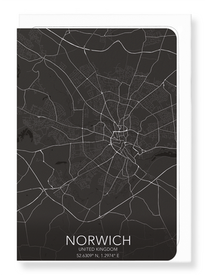 Norwich full map (Pack of 8 cards)