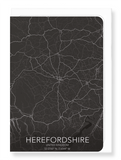 Herefordshire full map (Pack of 8 cards)