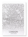 London full map (Pack of 8 cards)