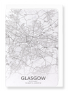 glasgow full map (Pack of 8 cards)