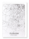 Durham full map (Pack of 8 cards)