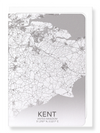 Kent full map (Pack of 8 cards)