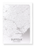 Suffolk full map (Pack of 8 cards)