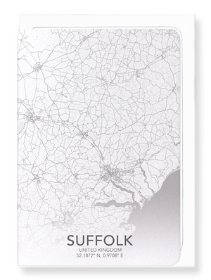 Suffolk full map (Pack of 8 cards)