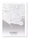 Dorset full map (Pack of 8 cards)