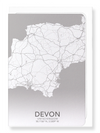 Devon full map (Pack of 8 cards)