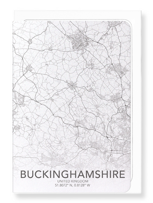 Buckinghamshire full map (Pack of 8 cards)