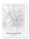 Manchester full map (Pack of 8 cards)