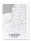 Somerset full map (Pack of 8 cards)