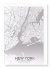 New York full map (Pack of 8 cards)