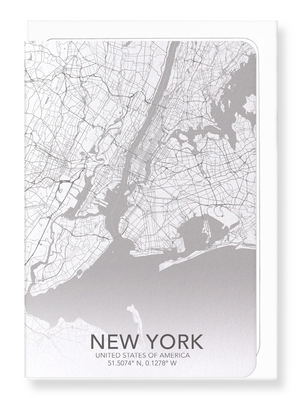 New York full map (Pack of 8 cards)