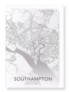 Southampton full map (Pack of 8 cards)