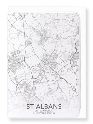 St. Albans full map (Pack of 8 cards)