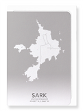 Sark full map (Pack of 8 cards)