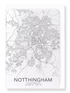 Nottingham full map (Pack of 8 cards)